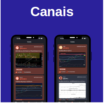 Conecte-se com outros investidores, troque experiências de investimento e debata nos canais do 4Traders